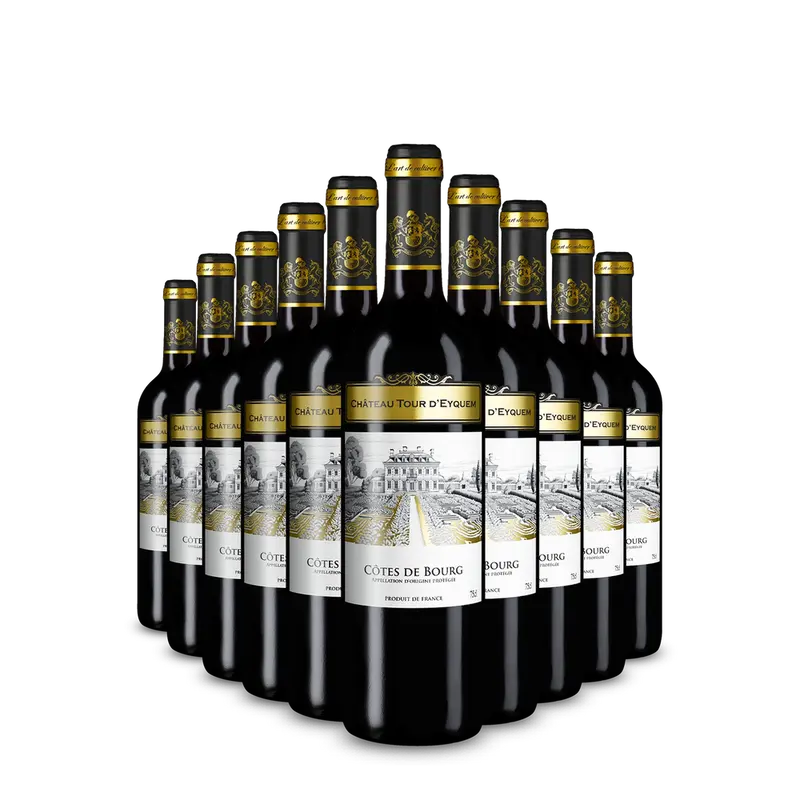 10 palack Côtes de Bourg 2022