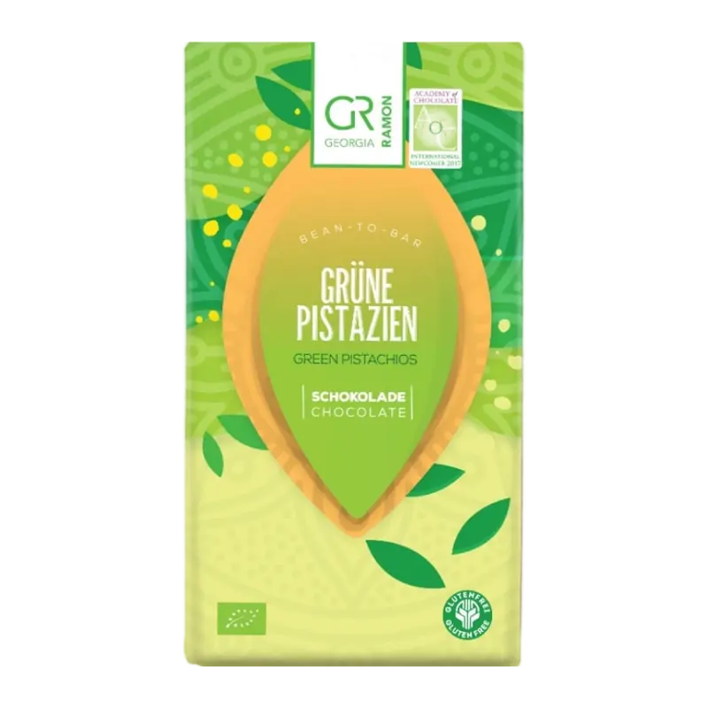 Bio-Schokolade Grüne Pistazien