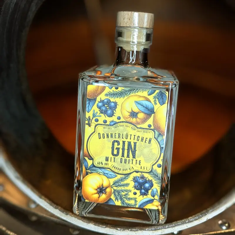Donnerlüttchen Gin mit Quitte