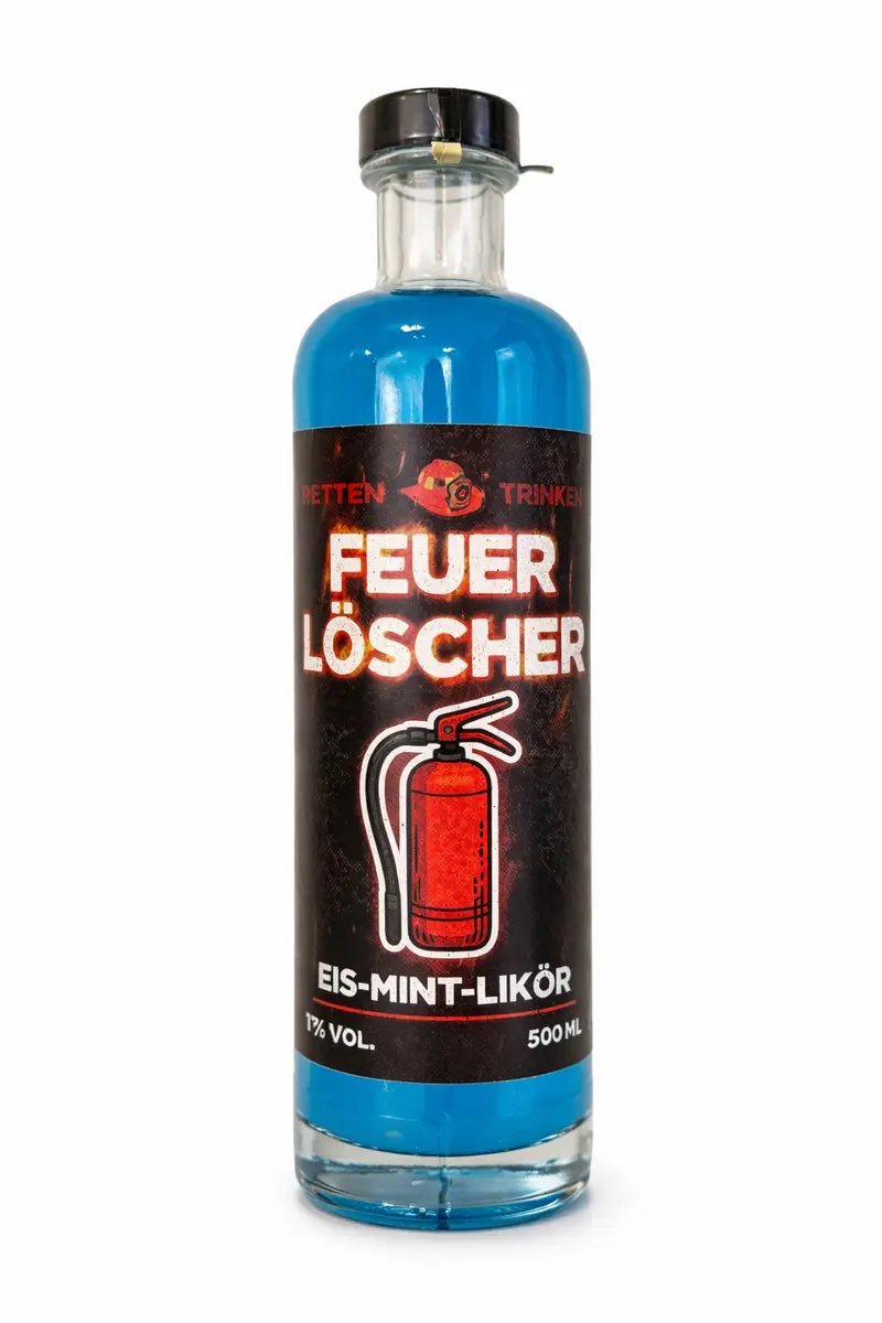 Feuerlöscher - Likör [Eis-Mint] - 500ml
