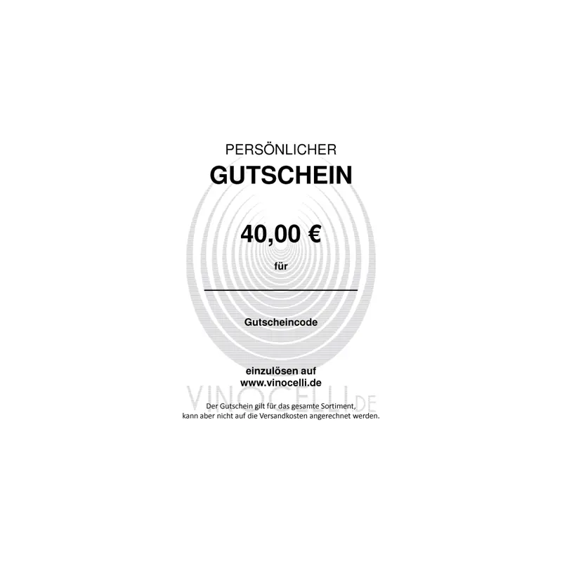 Gutschein 40