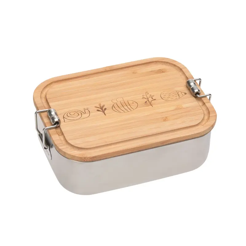 LÄSSIGBOX Edelstahl - Lunchbox, Garden Explorer