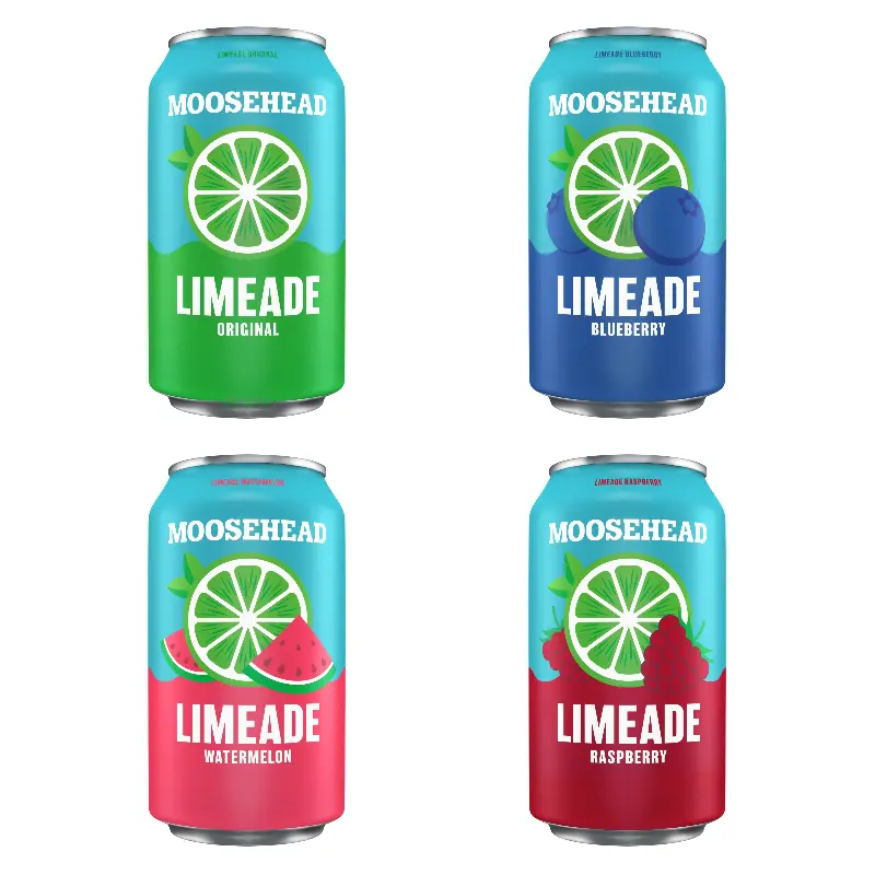 Moosehead Limeade Lime/Blueberry/Watermelon/Raspberry