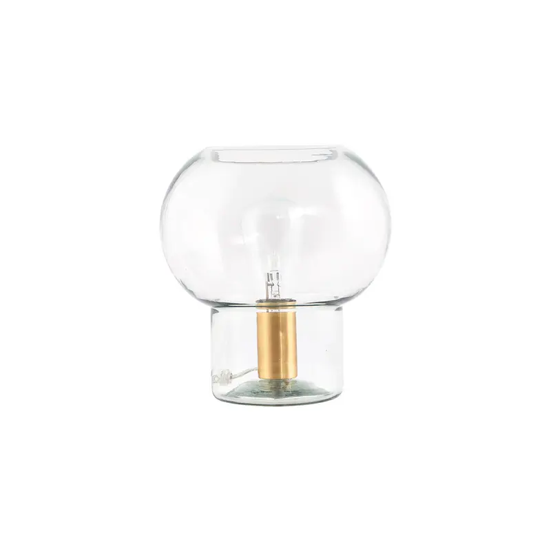 MUSH Tischlampe, Glas / Messing