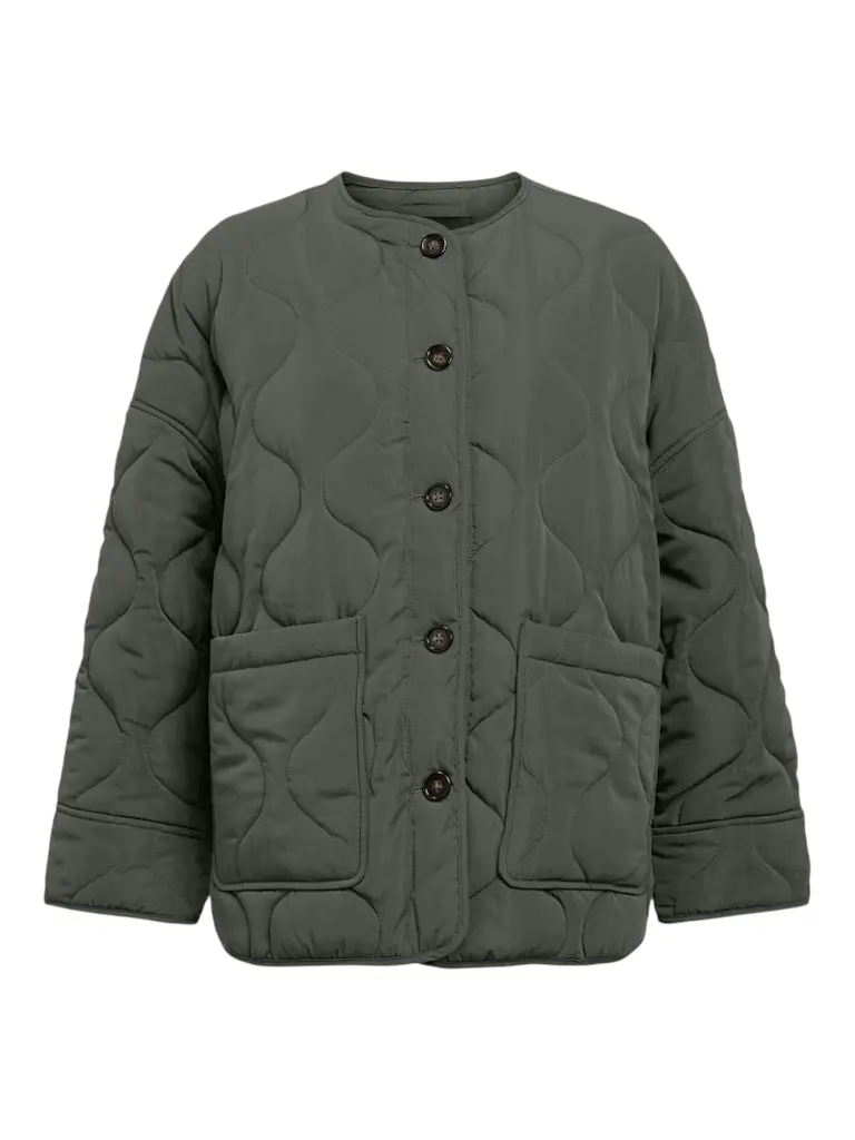 OBJALLIE LO Quilted Jacket, kambaba