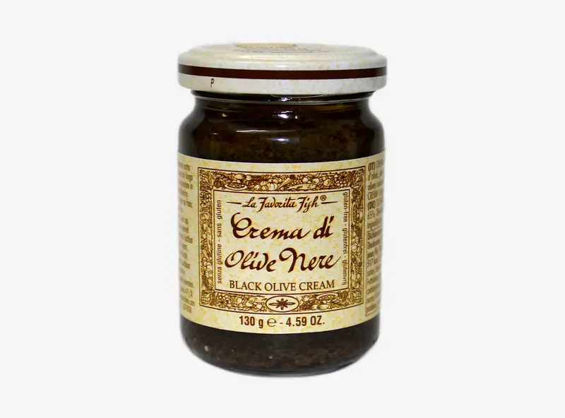 Schwarze Olivencreme