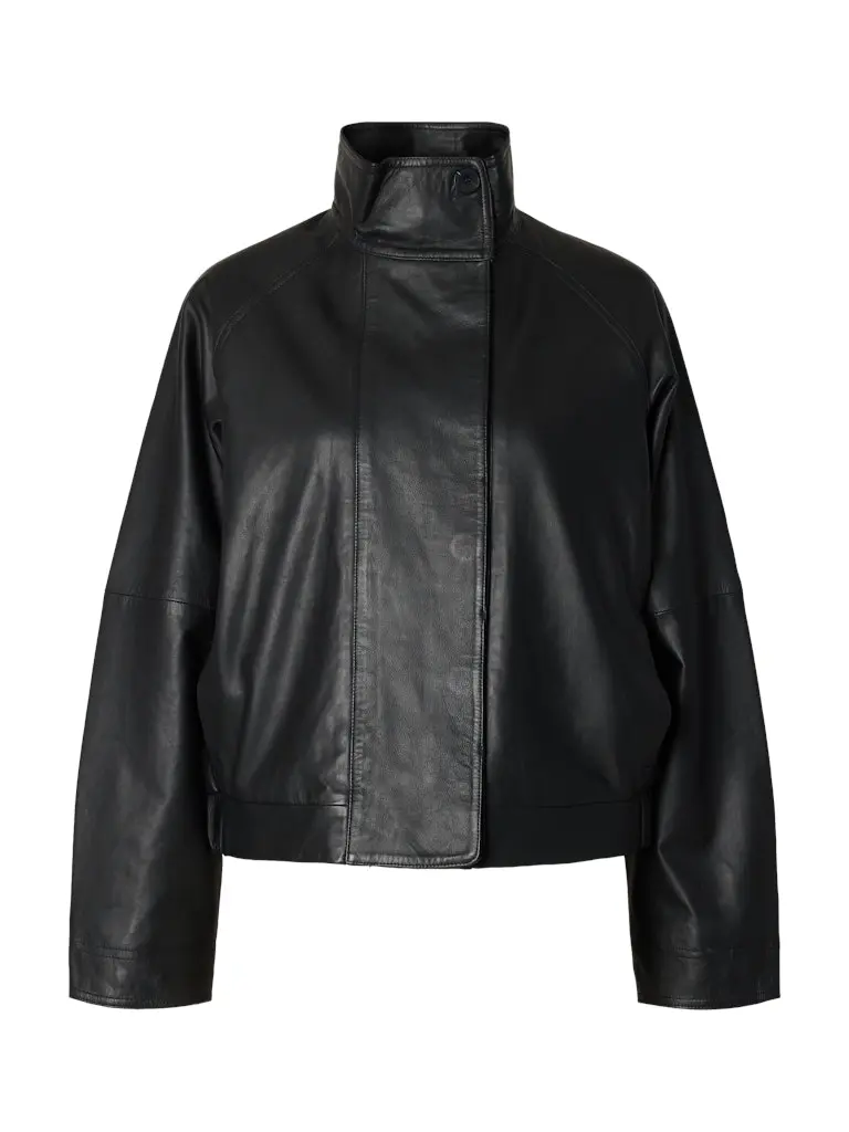 SLWZENIA Leather Jacket, Black