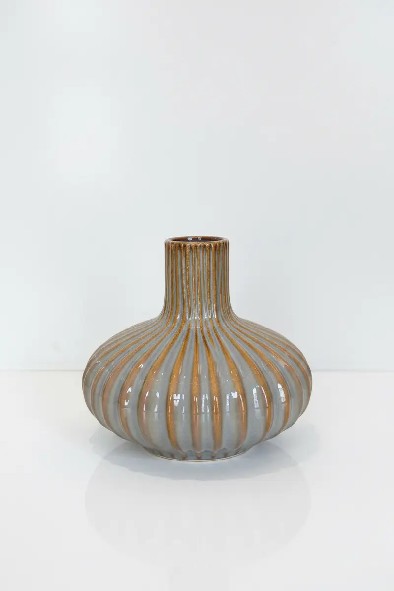 Vase "GUDI", grau