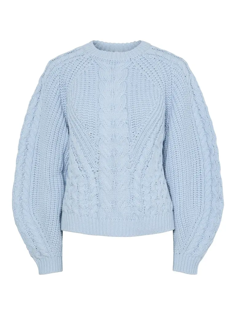YASNANSA Knit Pullover, skyway